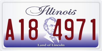 IL license plate A184971