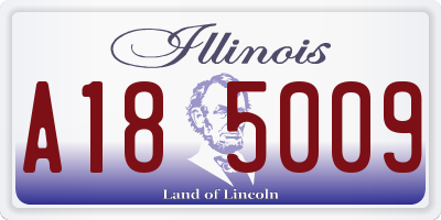IL license plate A185009