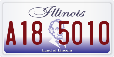 IL license plate A185010
