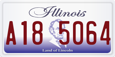 IL license plate A185064