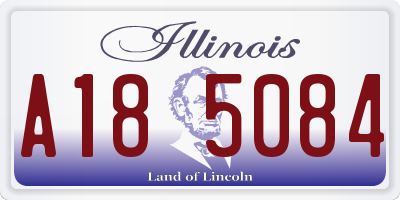 IL license plate A185084