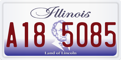 IL license plate A185085