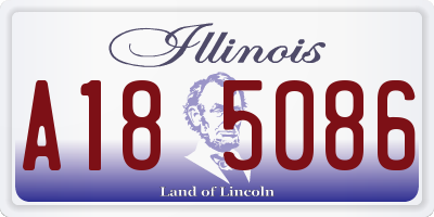 IL license plate A185086