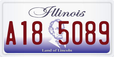 IL license plate A185089