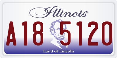 IL license plate A185120