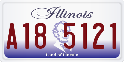 IL license plate A185121