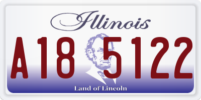 IL license plate A185122