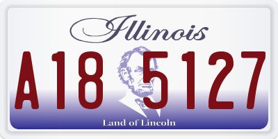 IL license plate A185127