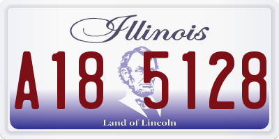 IL license plate A185128