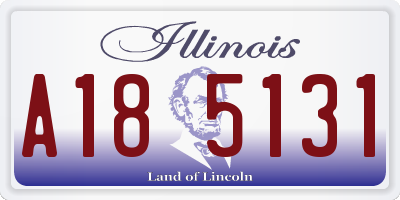 IL license plate A185131