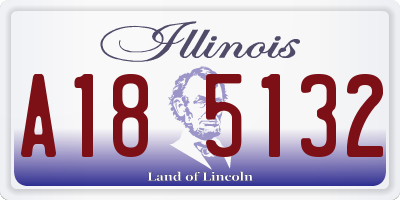 IL license plate A185132