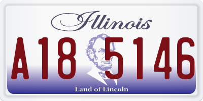 IL license plate A185146
