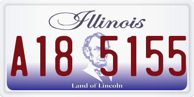 IL license plate A185155