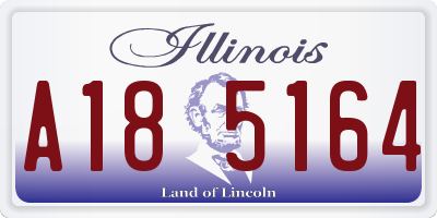 IL license plate A185164