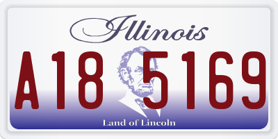 IL license plate A185169