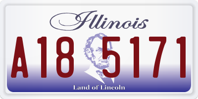 IL license plate A185171