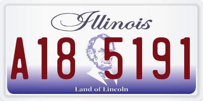IL license plate A185191