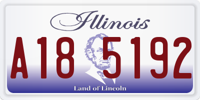 IL license plate A185192