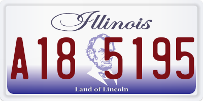 IL license plate A185195