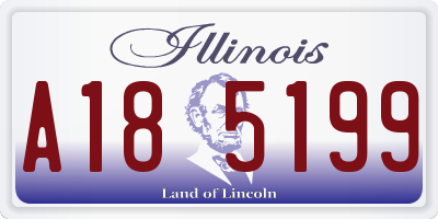 IL license plate A185199