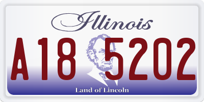 IL license plate A185202