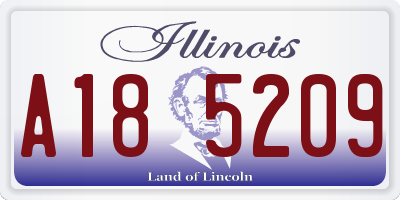 IL license plate A185209