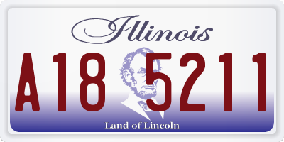 IL license plate A185211