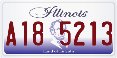 IL license plate A185213