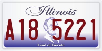 IL license plate A185221