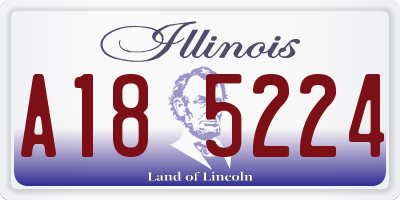 IL license plate A185224