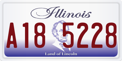 IL license plate A185228