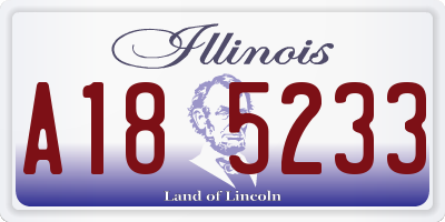 IL license plate A185233