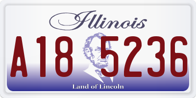 IL license plate A185236