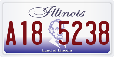IL license plate A185238
