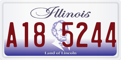 IL license plate A185244