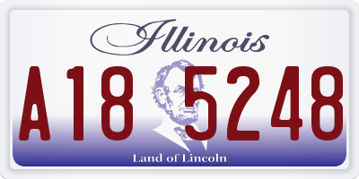 IL license plate A185248
