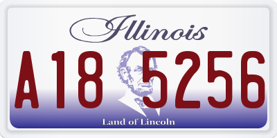 IL license plate A185256