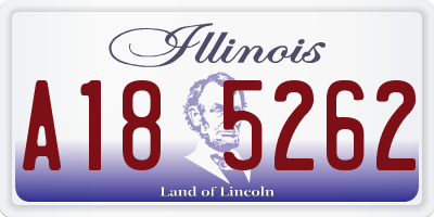 IL license plate A185262