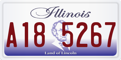 IL license plate A185267