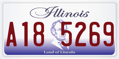 IL license plate A185269