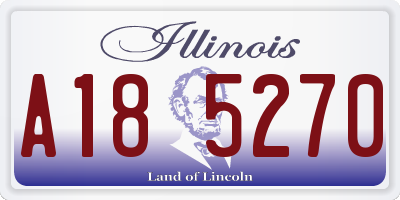 IL license plate A185270