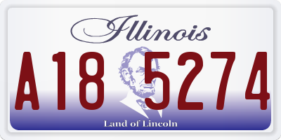 IL license plate A185274
