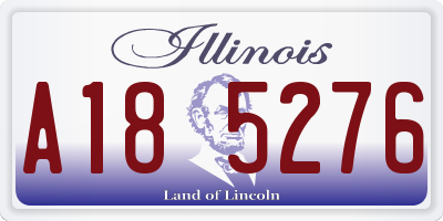 IL license plate A185276