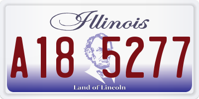 IL license plate A185277
