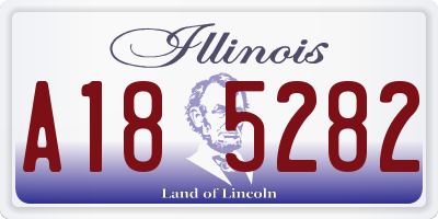 IL license plate A185282