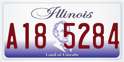 IL license plate A185284