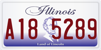 IL license plate A185289