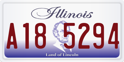IL license plate A185294