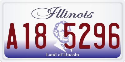IL license plate A185296