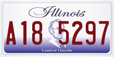 IL license plate A185297